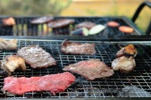 バーベキューの写真