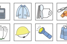 防災グッズのイラスト