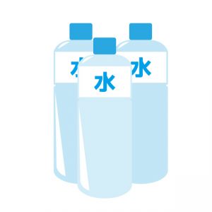 ペットボトルに入った水のイラスト