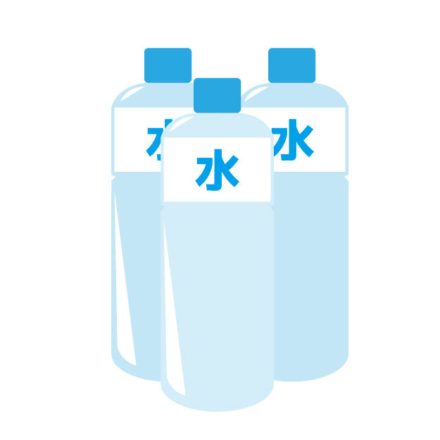 ペットボトルに入った水のイラスト